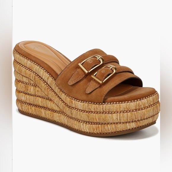 Franco Sarto Shoes - Stylish Brown Wedge Sandals